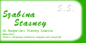 szabina stasney business card